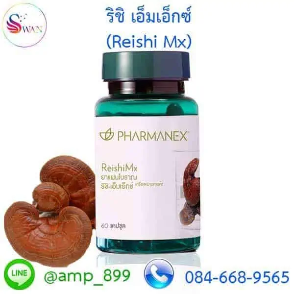Reishi Mx ริชิ เอ็มเอ็กซ์ เห็ดหลินจือแดง อาหารเสริมนูสกิน Nuskin