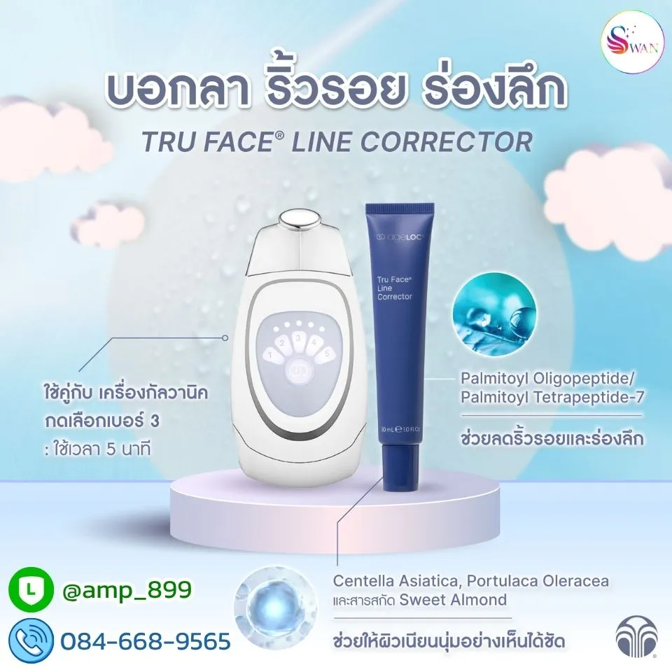 ageLOC Tru Face Line Collector Peptide Nuskin ทรูเฟซ ไลน์ คอร์เรคเตอร์ เปปไทด์ นูสกิน-GAlvanic GS Spa 1