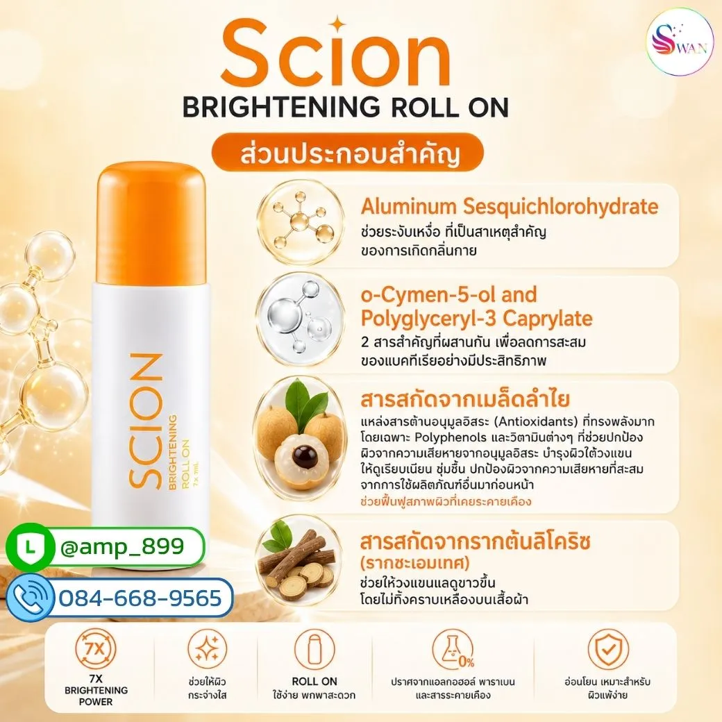 SCION BRIGHTENING ROLL ON Nuskin-Ingredients