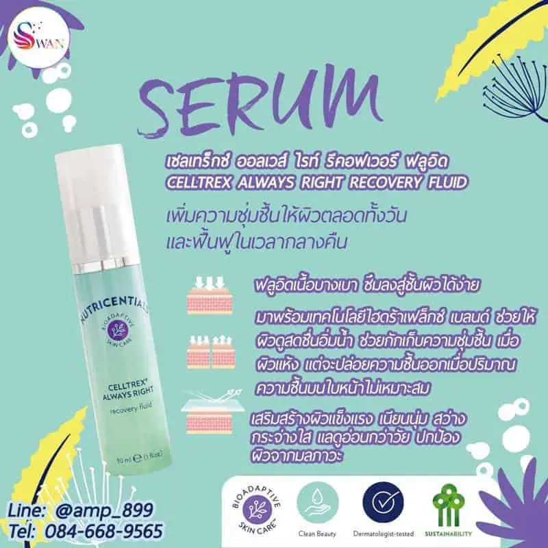 Nutricential_Nuskin_นูสกิน_นูทริเซนเชี่ยล(ผิวธรรมดาถึงผิวแห้ง)-4-Celltrex Always Right Recovery Fluid Serum