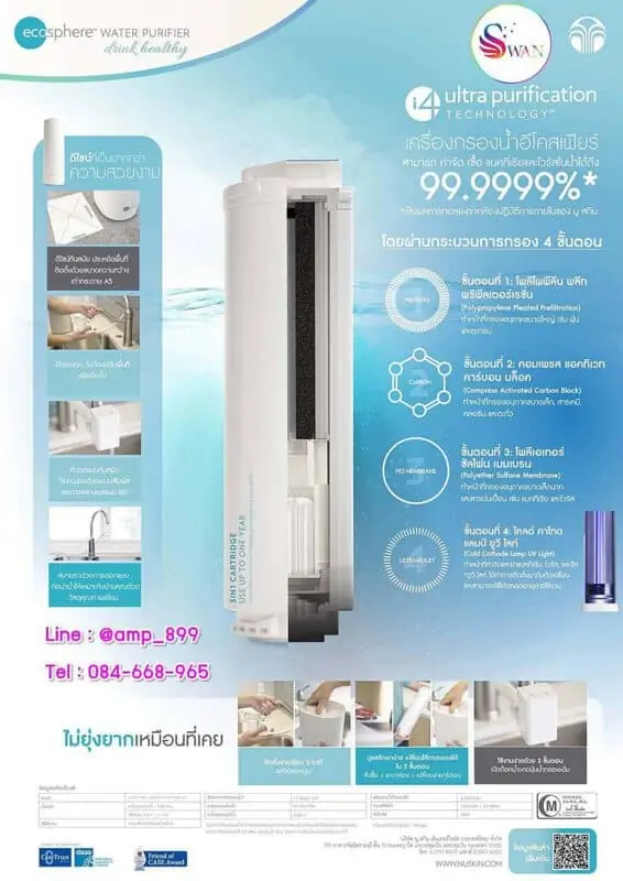 เครื่องกรองน้ำนูสกิน อีโคสเฟียร์ Nuskin EcoSphere Water Purifier-ใบปลิว1040-2