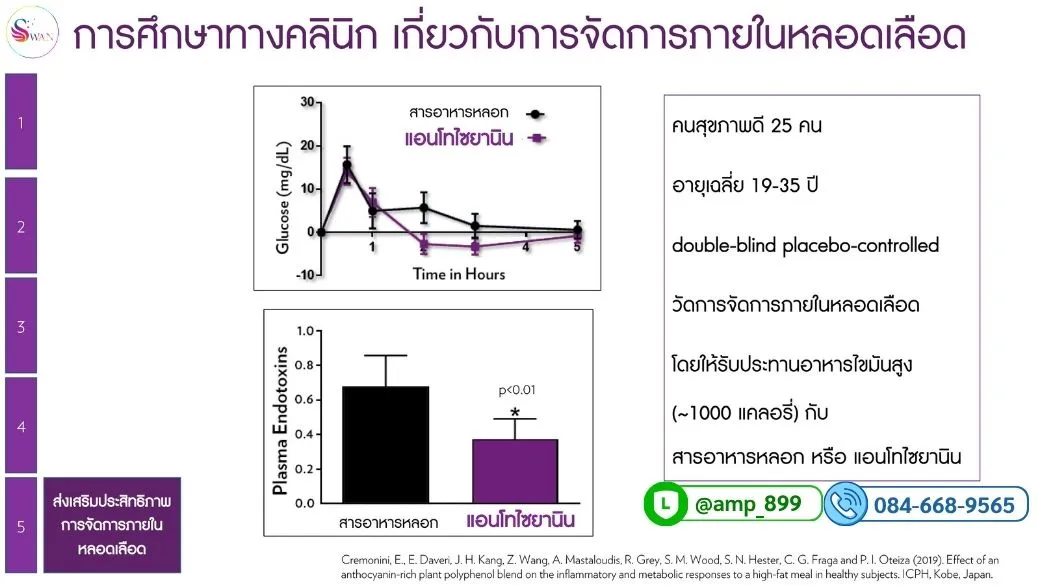 เอจล็อค รีเซ็ต นูสกิน ผลการศึกษาทางคลีนิค เกี่ยวกับการจัดการสารอาหารในหลอดเลือด