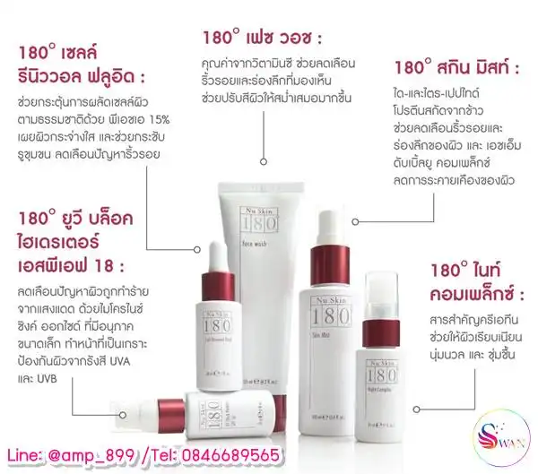 Nuskin นูสกิน 180 ชุดความคุมความมัน ลดริ้วรอย