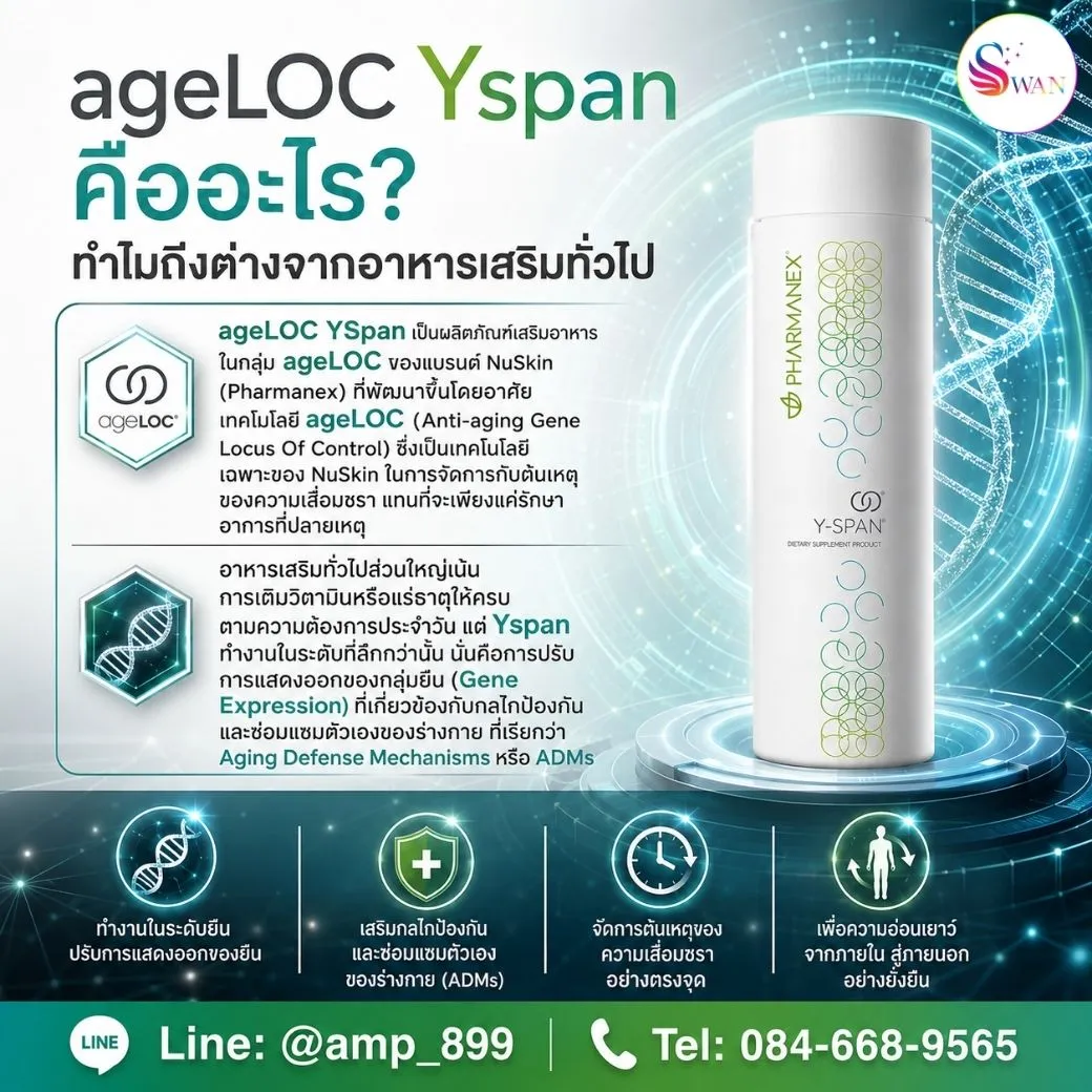ageLOC Yspan Nuskin วายสแปน นูสกิน คืออะไร