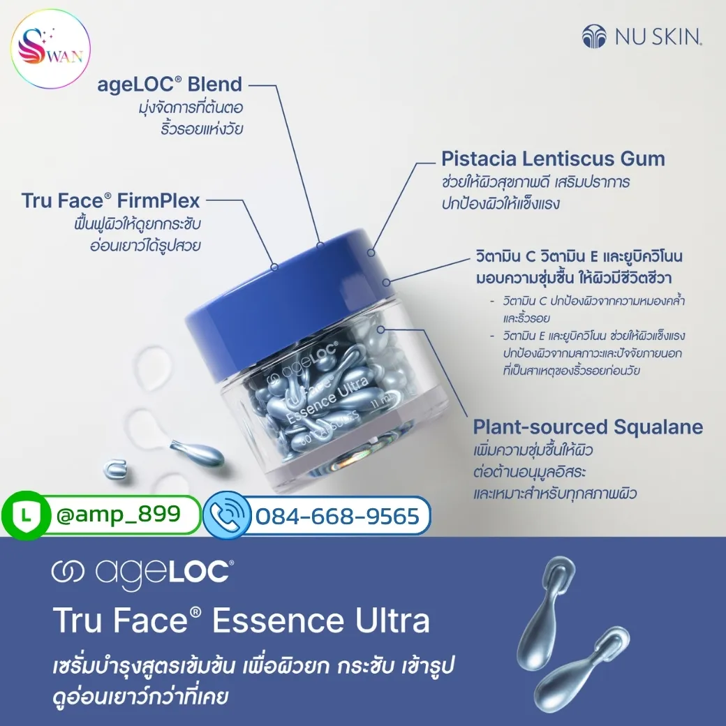ส่วนผสมอใน ageLOC Tru Face Essence Ultra Nuskin