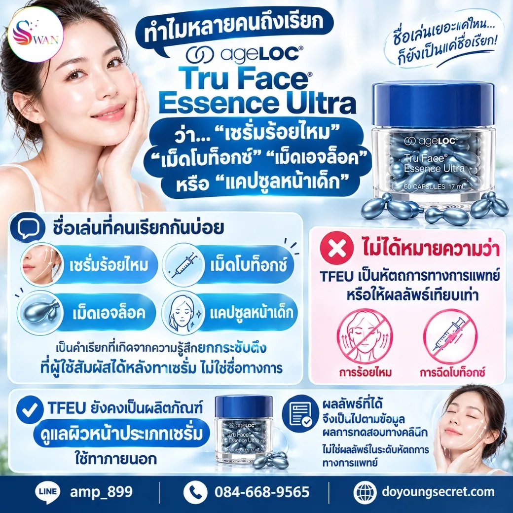 ทำไมถึงเรียกว่า เม็ดร้อยไหม เม็ดโบท็อกซ์ เม็ดเอจล็อค แคปซูลหน้าเด็ก